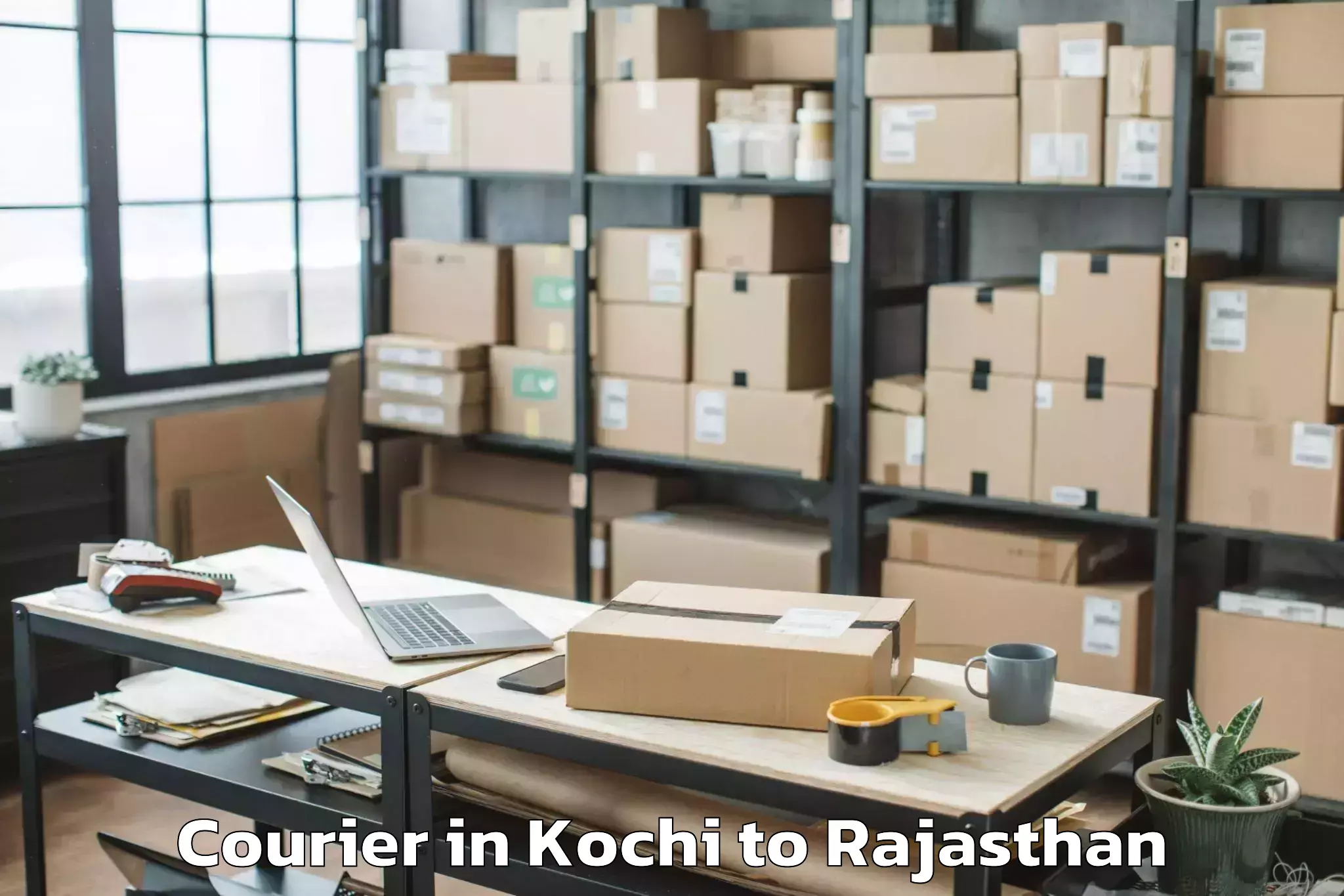 Top Kochi to Hindoli Courier Available